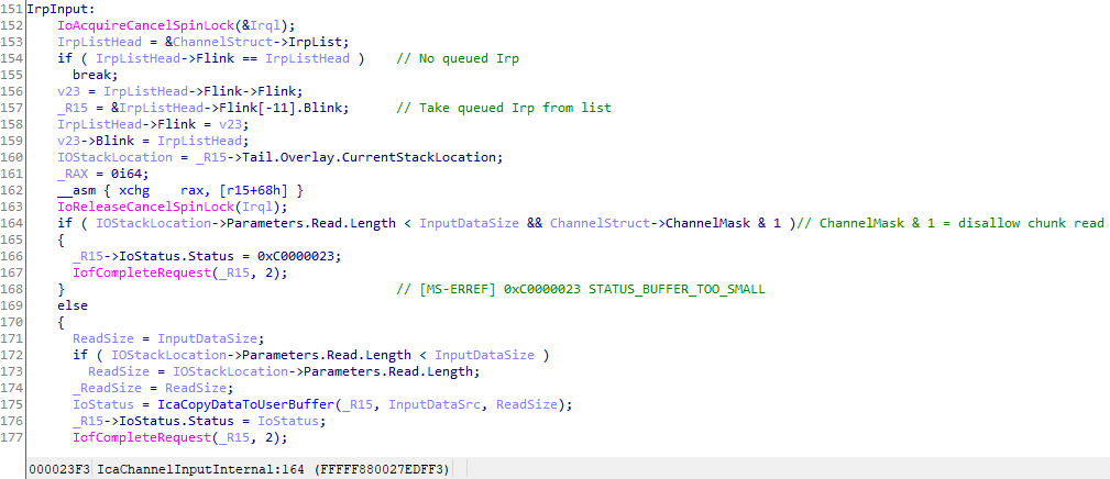 irpcode