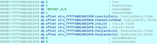 RDPSNDIrpList