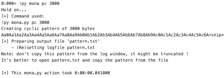 Figure 7: Creating the cyclic pattern with mona