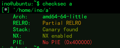 checksec 检测效果