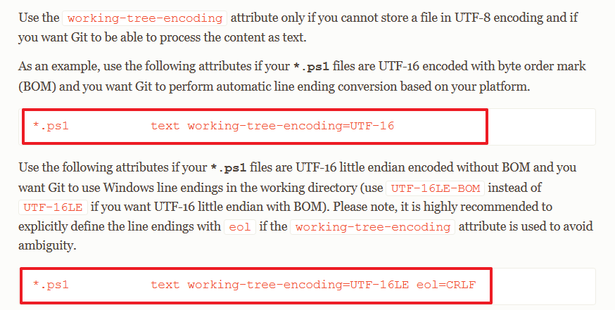 gitattributes-utf16-utf16-le
