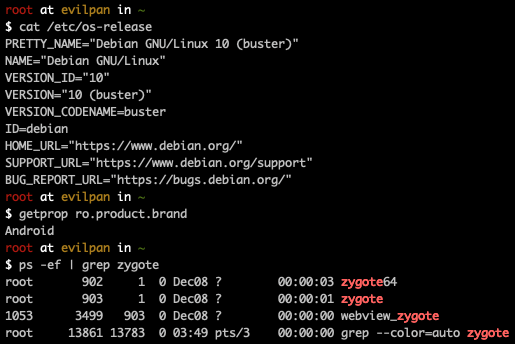 Running Debian on Android img-vm