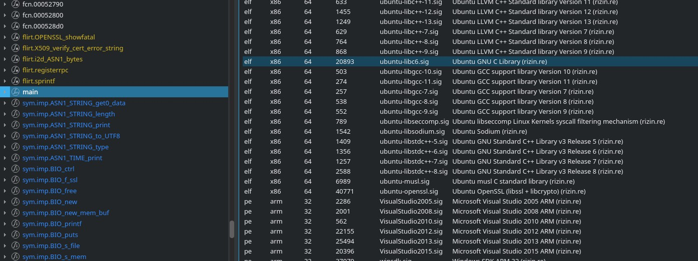 sigdb screenshot