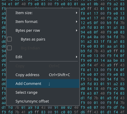 hexdump comment screenshot