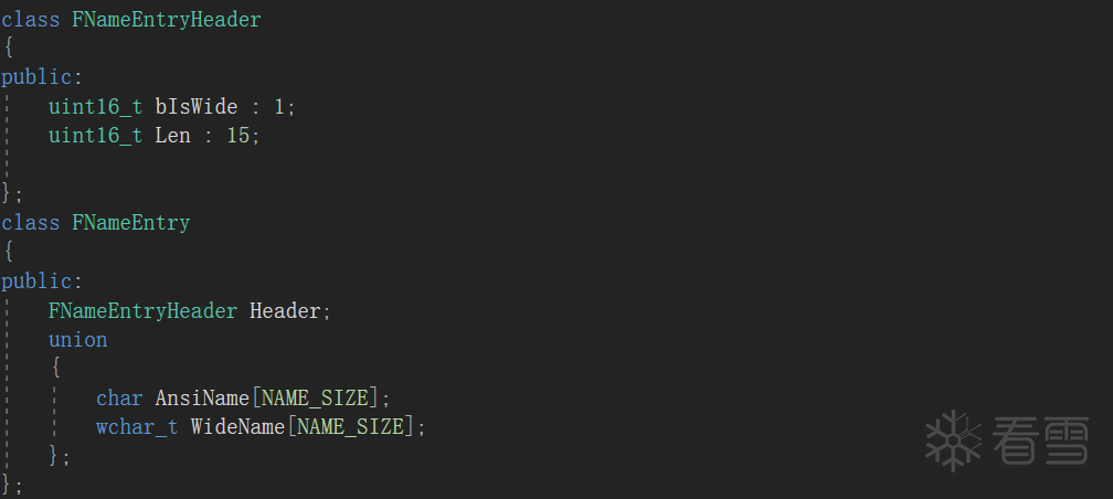 FNameEntry