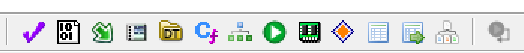 Figure 2.1 – The run script button highlighted in the quick access bar